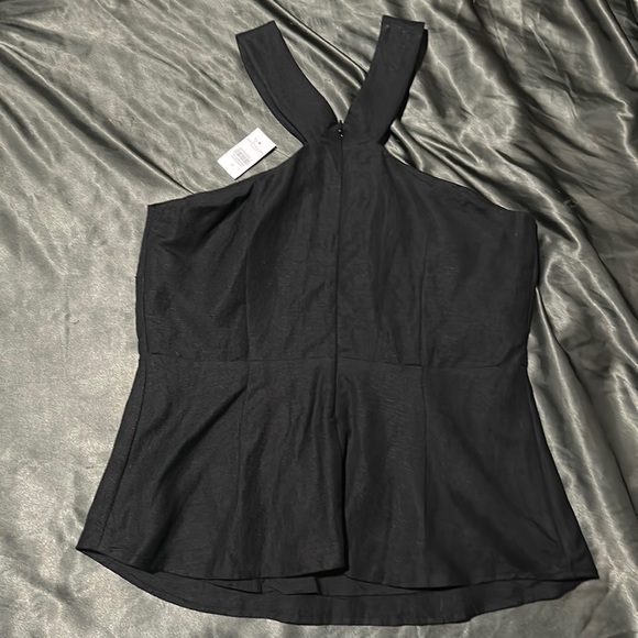 NWT Ann Taylor Black Peplum Tank Top - Picture 5 of 7